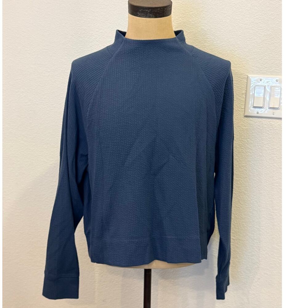 CALIA Carrie Underwood Dusty Blue Mock Neck L/S Shirt Top XXL 2XL